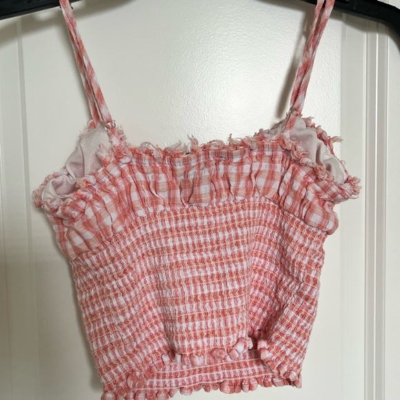 Gingham Ruffled Crop Top - Picture 5 of 7